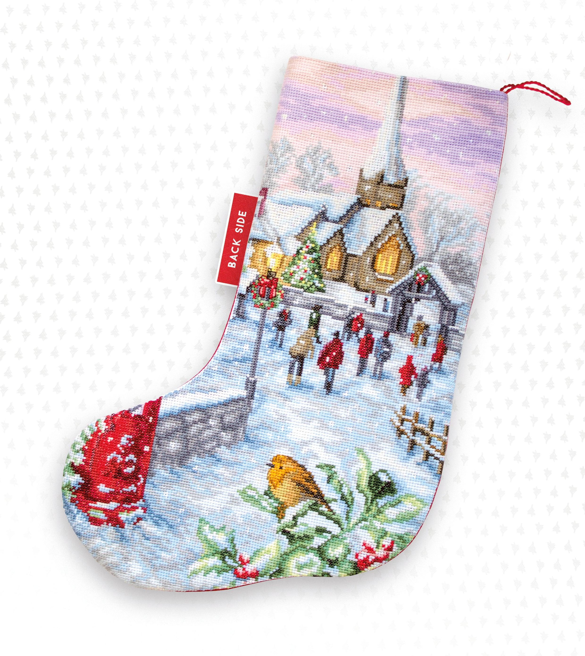 Victor's Christmas Stocking Cross Stitch Embroidery Kit from Just