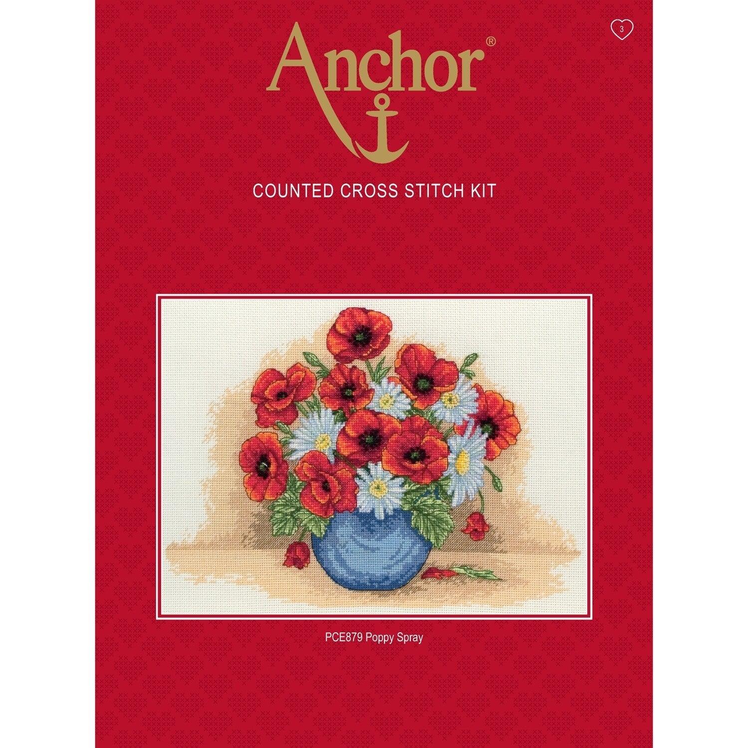 Kit Bordado Petit Point Poppy Anchor –