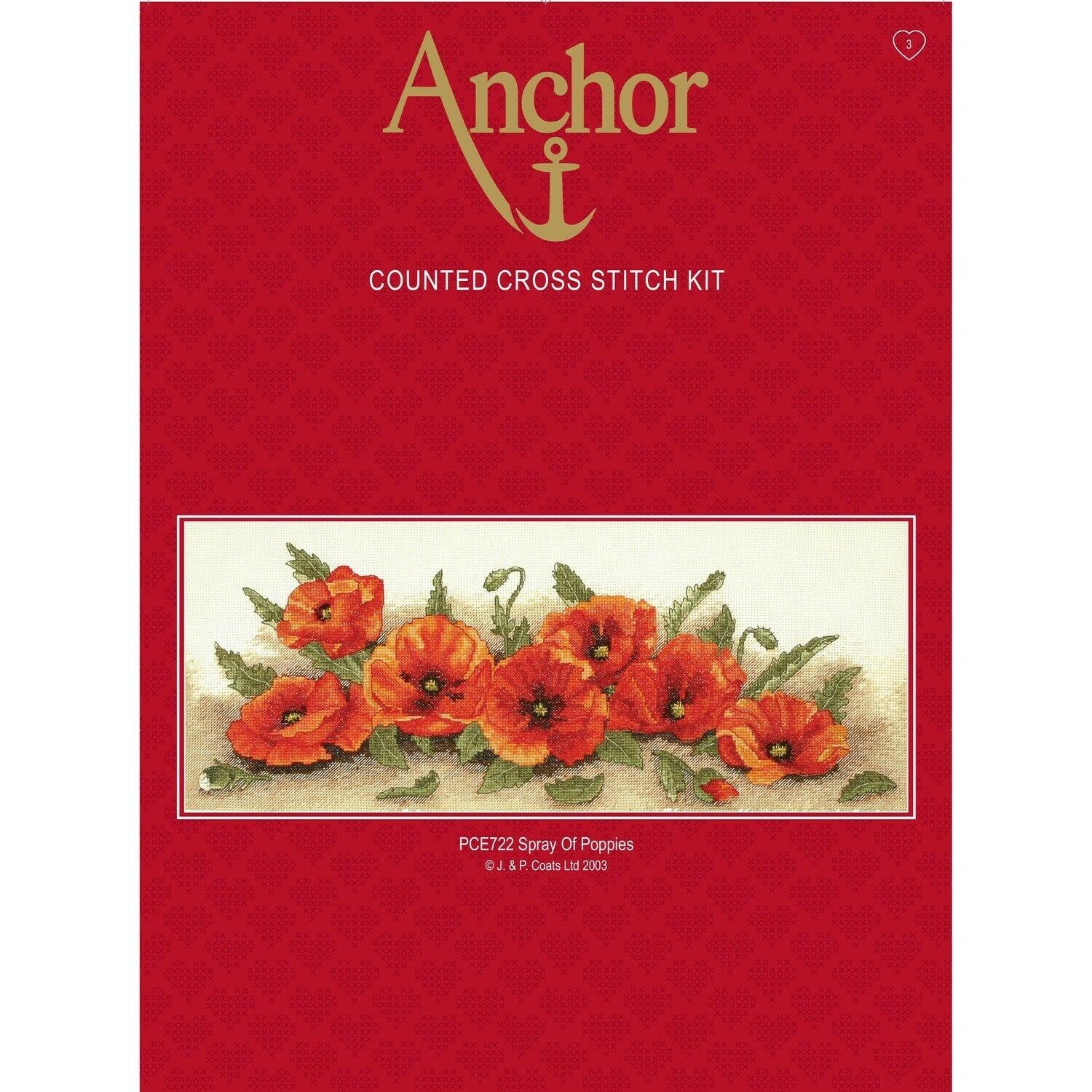 Kit Bordado Petit Point Poppy Anchor –