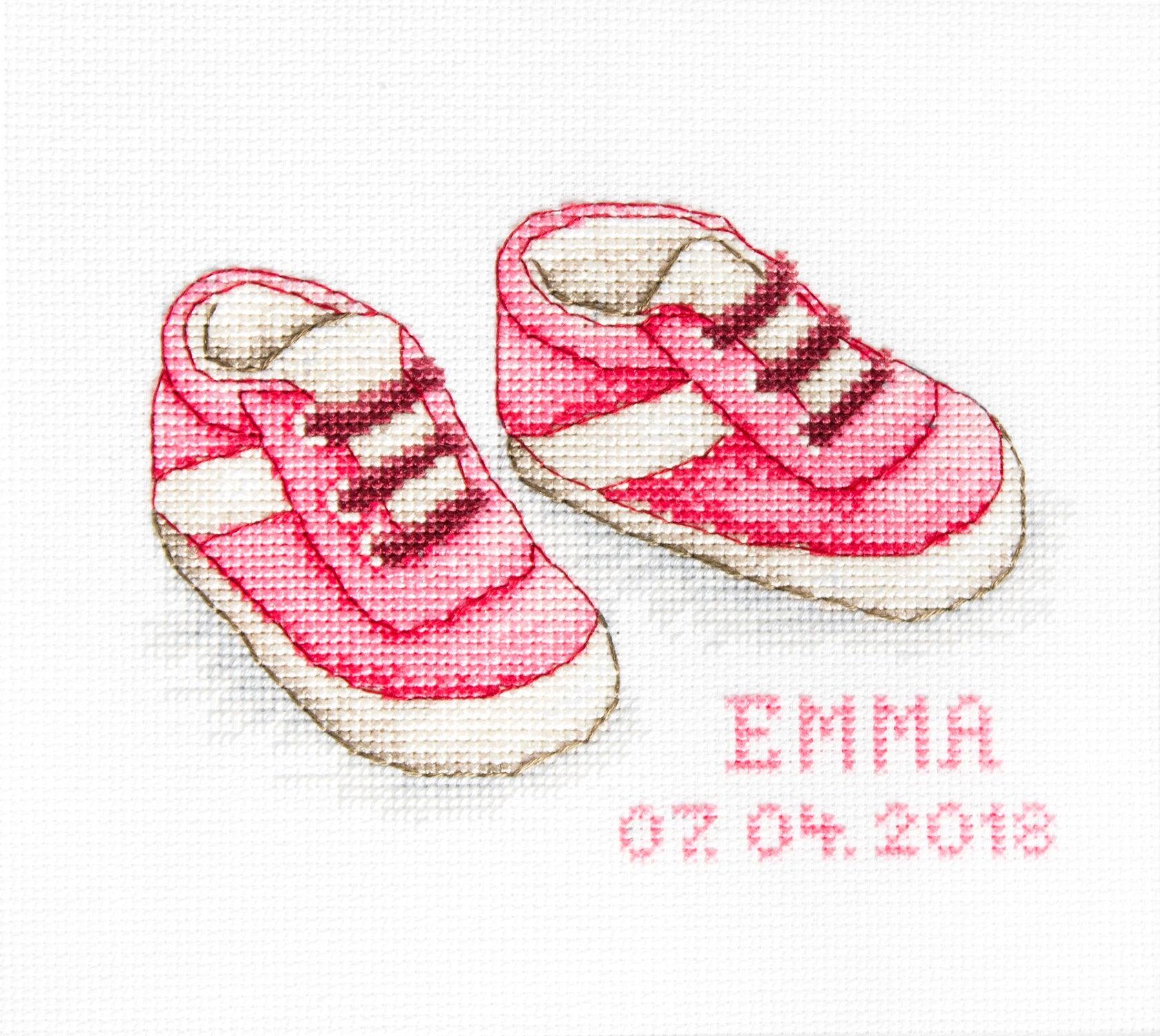 Cross Stitch Kit Luca-S - Baby Shoes B1138