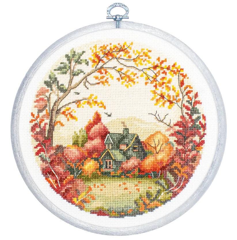 Set of 2 Current Cross Stitch Kits w/Hoops Love is Homegrown