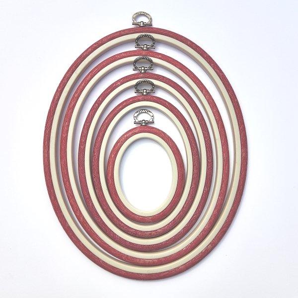 Oval Wooden Embroidery Hoop - 6 x 3.5 – Hoop and Frame