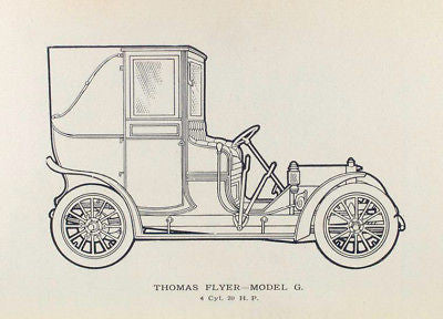 THOMAS FLYERS MODEL G 1909 VINTAGE CAR PARTS LIST CD
