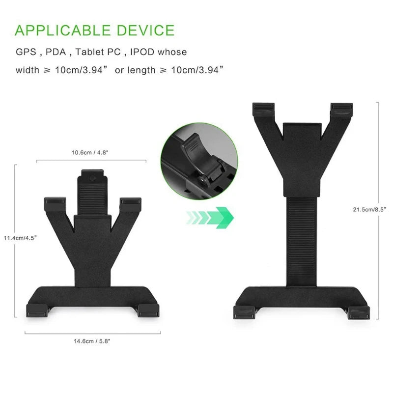 Support téléphone et tablette voiture, ventouse puissante et réglable