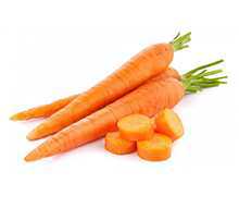 Fresh Carrots kept above each other