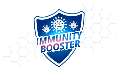 Immunity booster shield vector