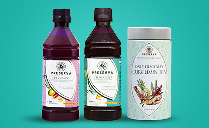 Preserva Wellness Digestive Health collection- Diagemax Juice, Celiacgold Juice and Daily Diagemax Tea