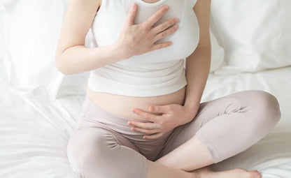 A pregnant woman having chest pain