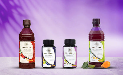 Preserva Wellness Cardigold Juice, Stresaway Tablets, Daily Strength Juice and Diabewell Tables