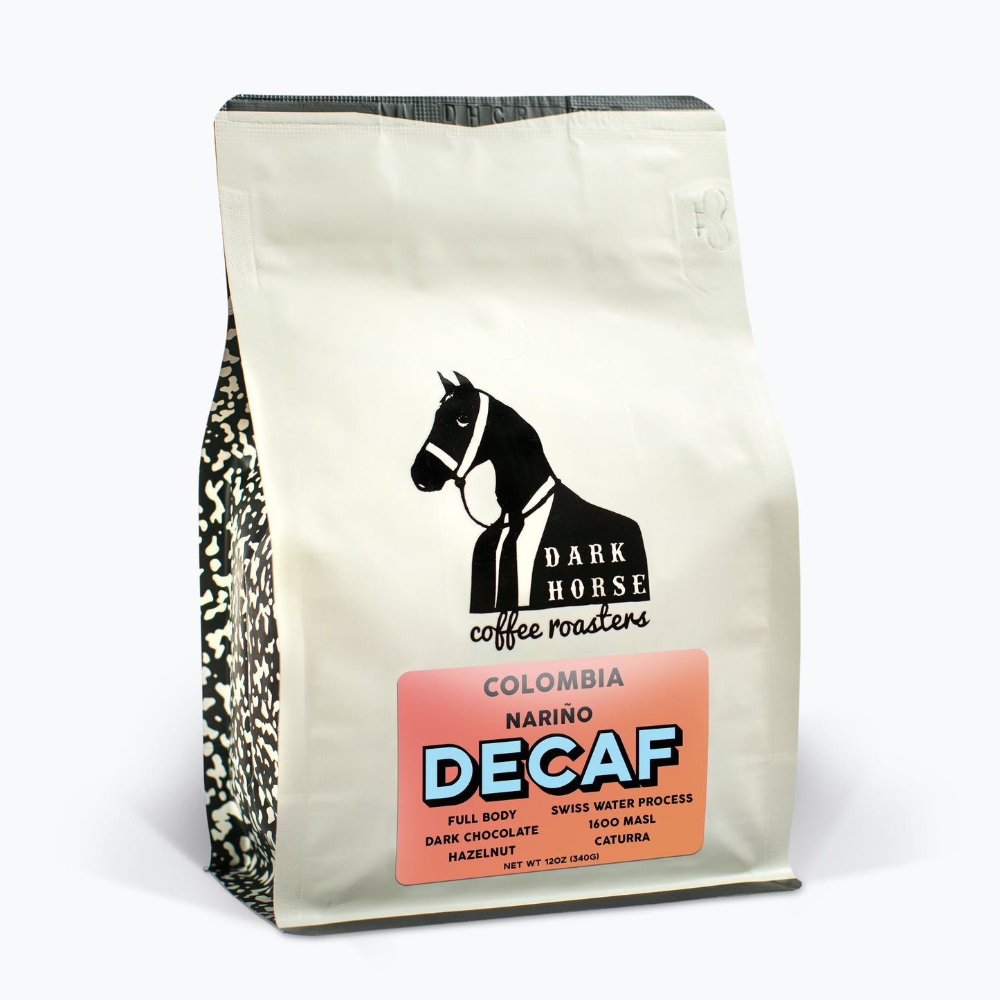 Decaf Colombian coffee from Dark Horse Coffee Roasters