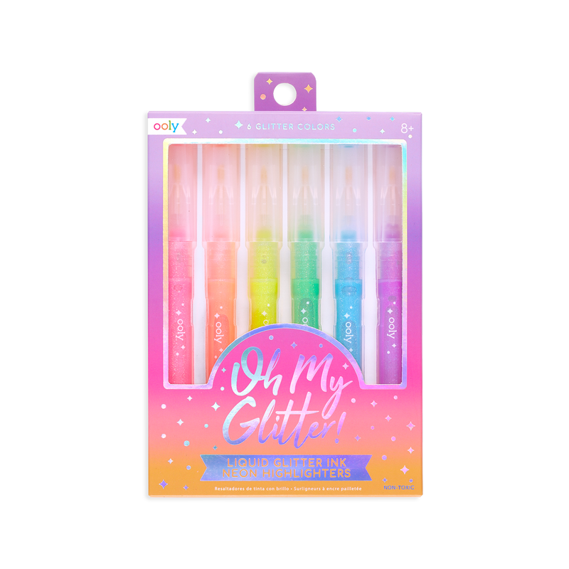 Ooly - Rainbow Sparkle Glitter Markers - Set of 15