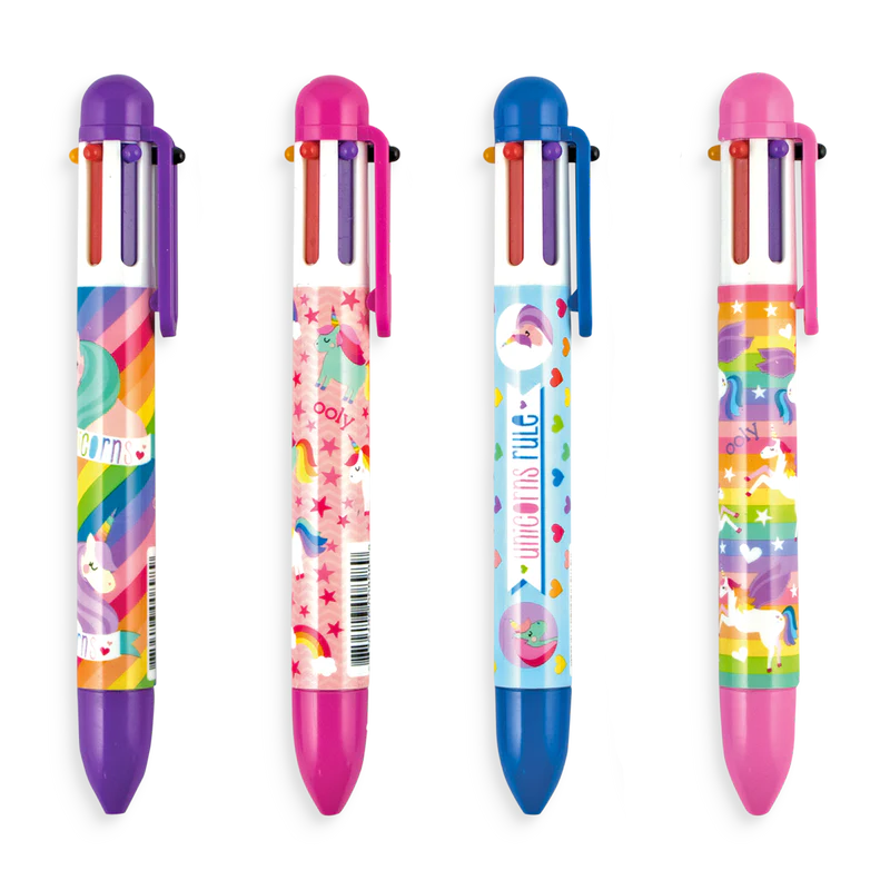 OOLY, Magic Puffy Pens, Set of 6 Neon Colors-NEW