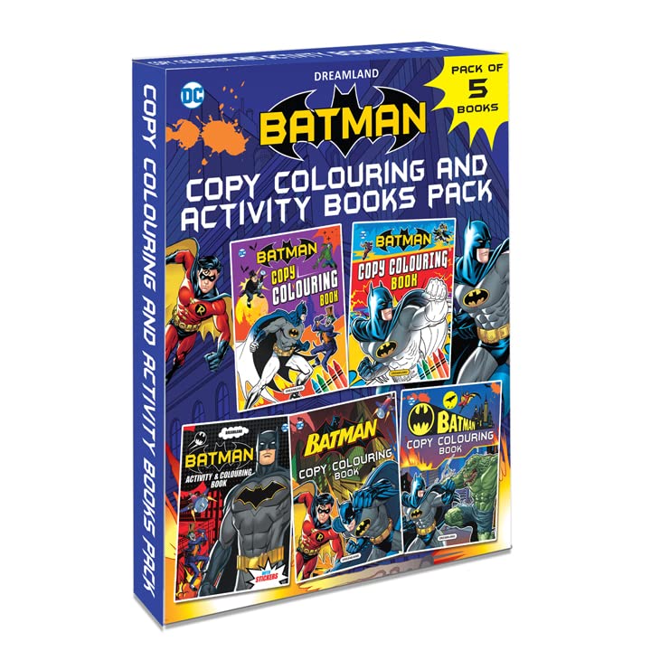 Batman Copy Colouring and Activity Books Pack (A Pack of 5 Books) –  Crosswordonline