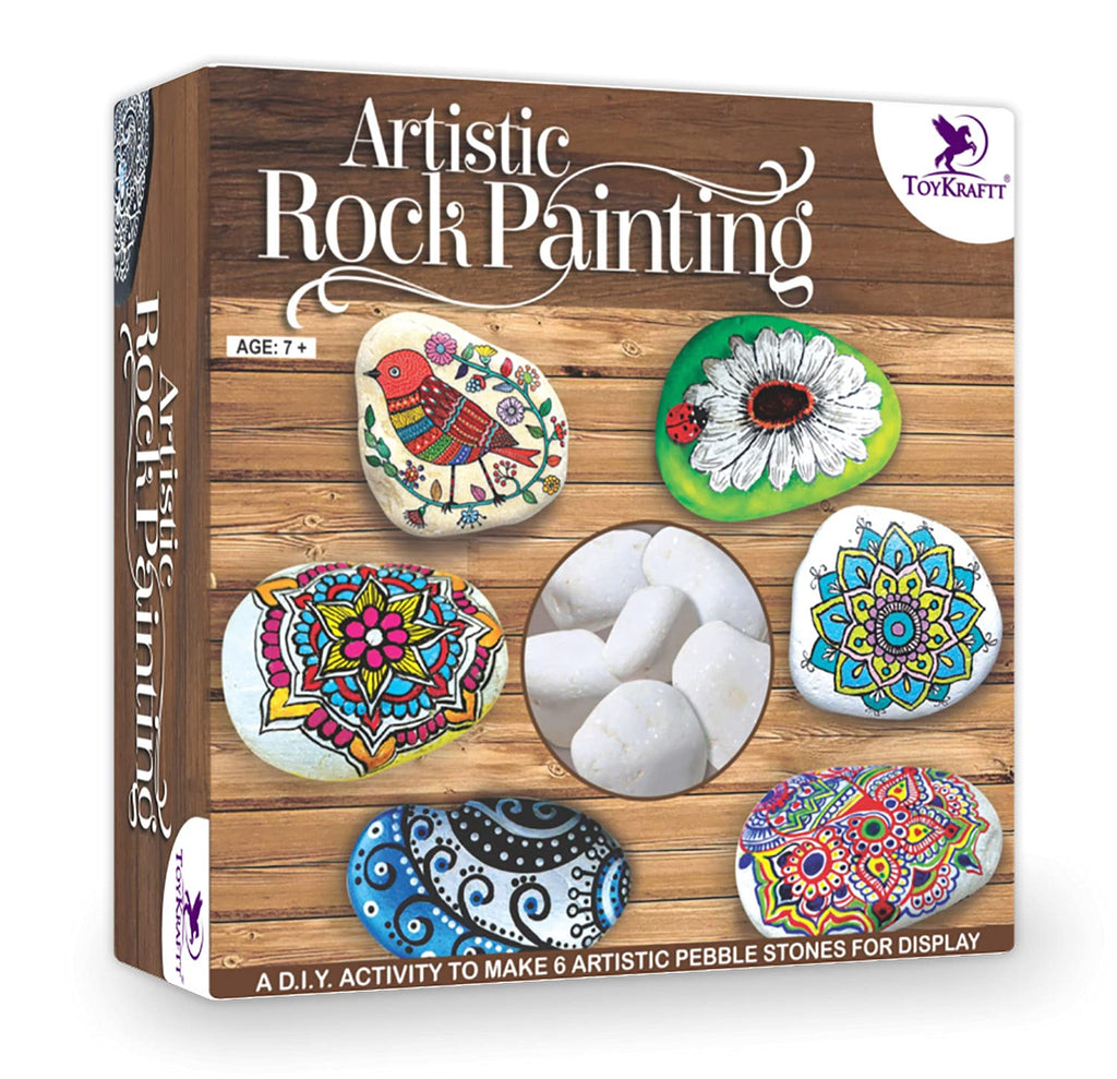 Rock Painted-Dot Mandalas –