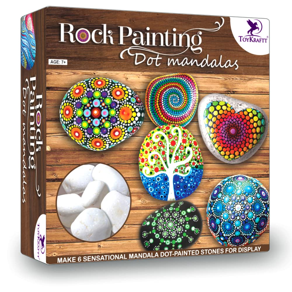 Paint Your Own Mandala Stones Rock Painting Kit