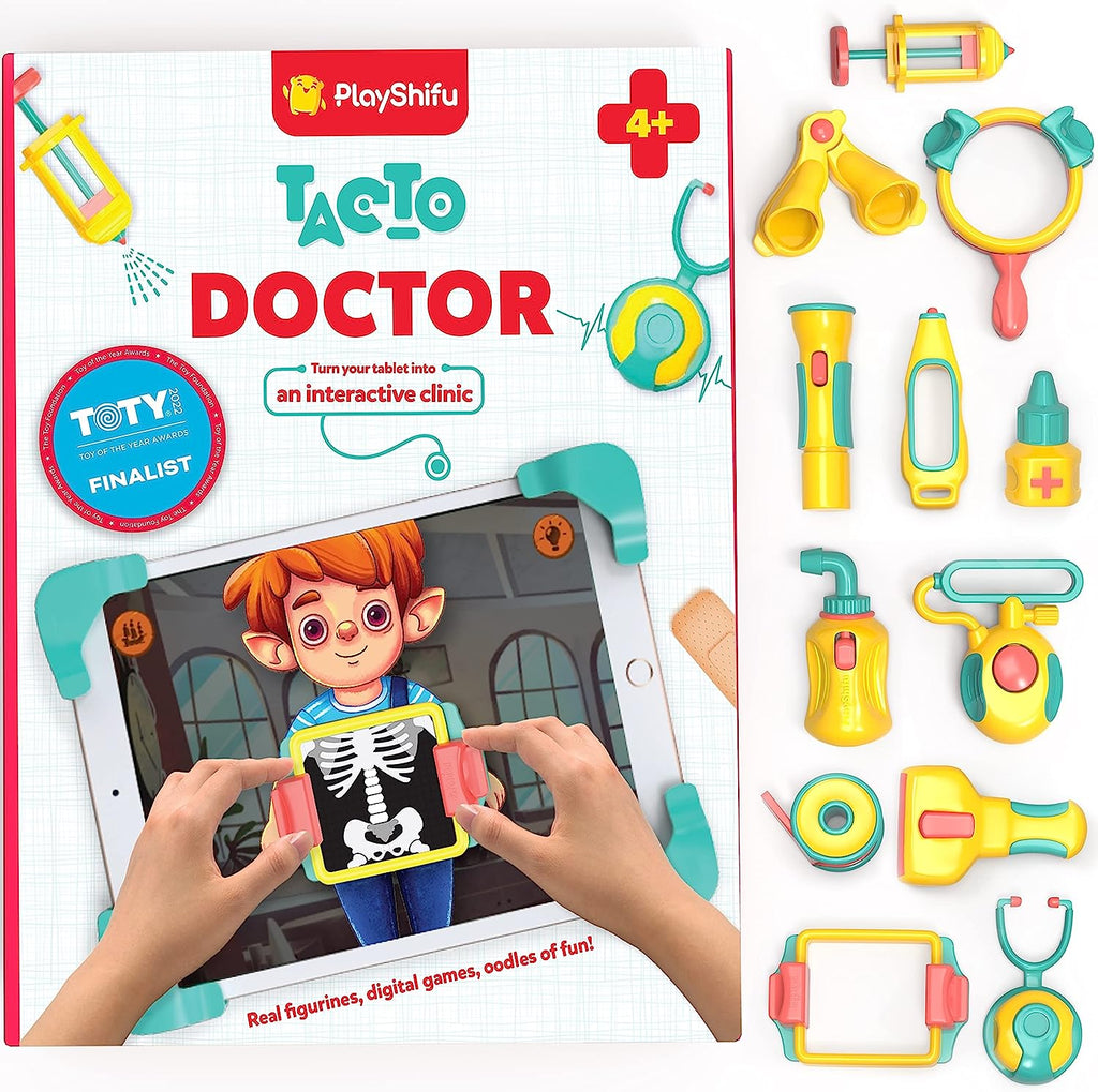 Plugo STEM Pack by PlayShifu - Count, Letters & Link (3in1) | Math, Words,  Magnetic Blocks, Puzzles | 4-10 Years STEM Toys | Gift Boys & Girls (Works