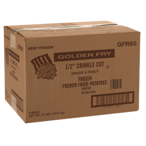 1/2" Crinkle Cut French Fries, 5 lbs, 6 ct - RJP Unlimited