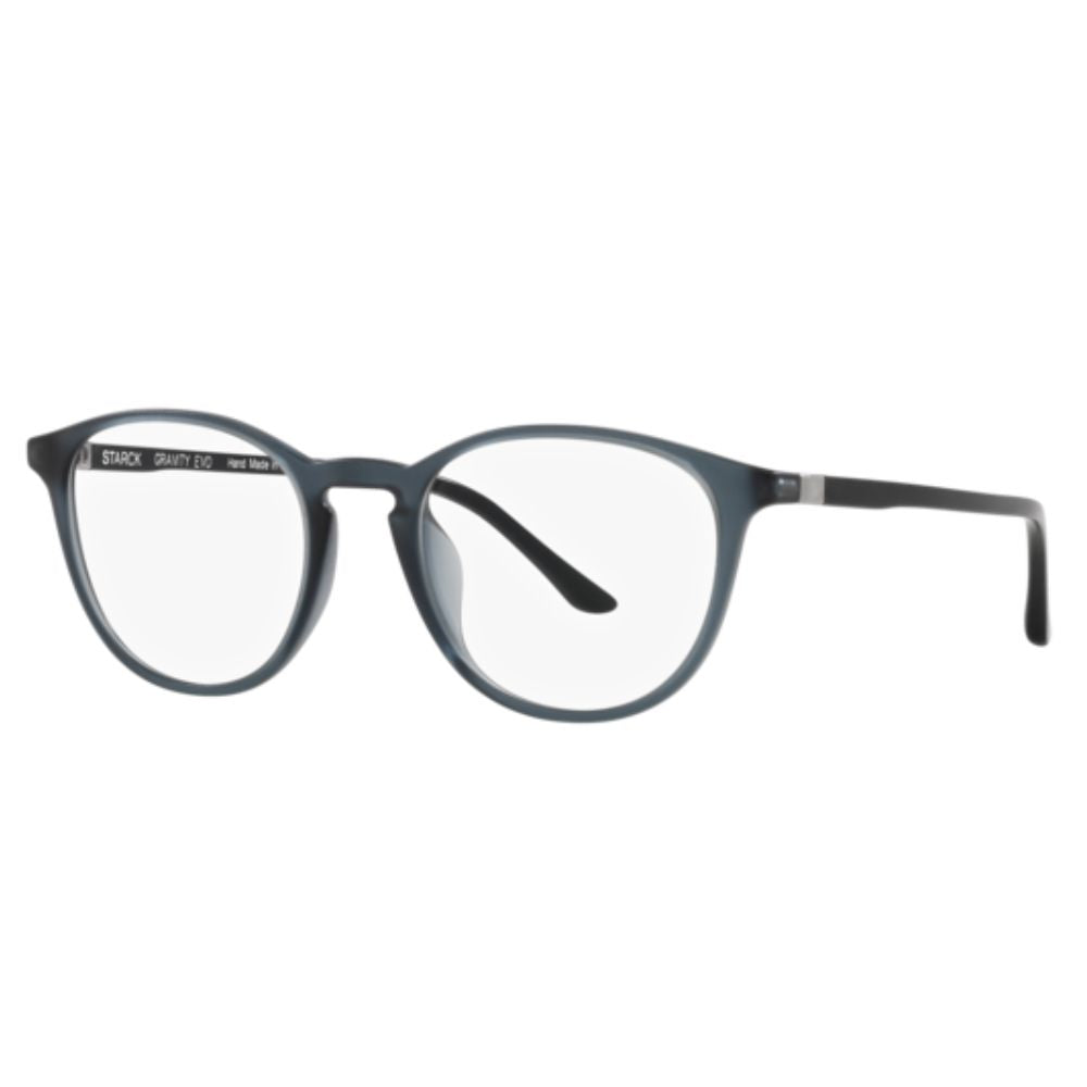 STARCK Optical Glasses SH3086 Full Plastic 49 0001 SBLK/SLV RD M