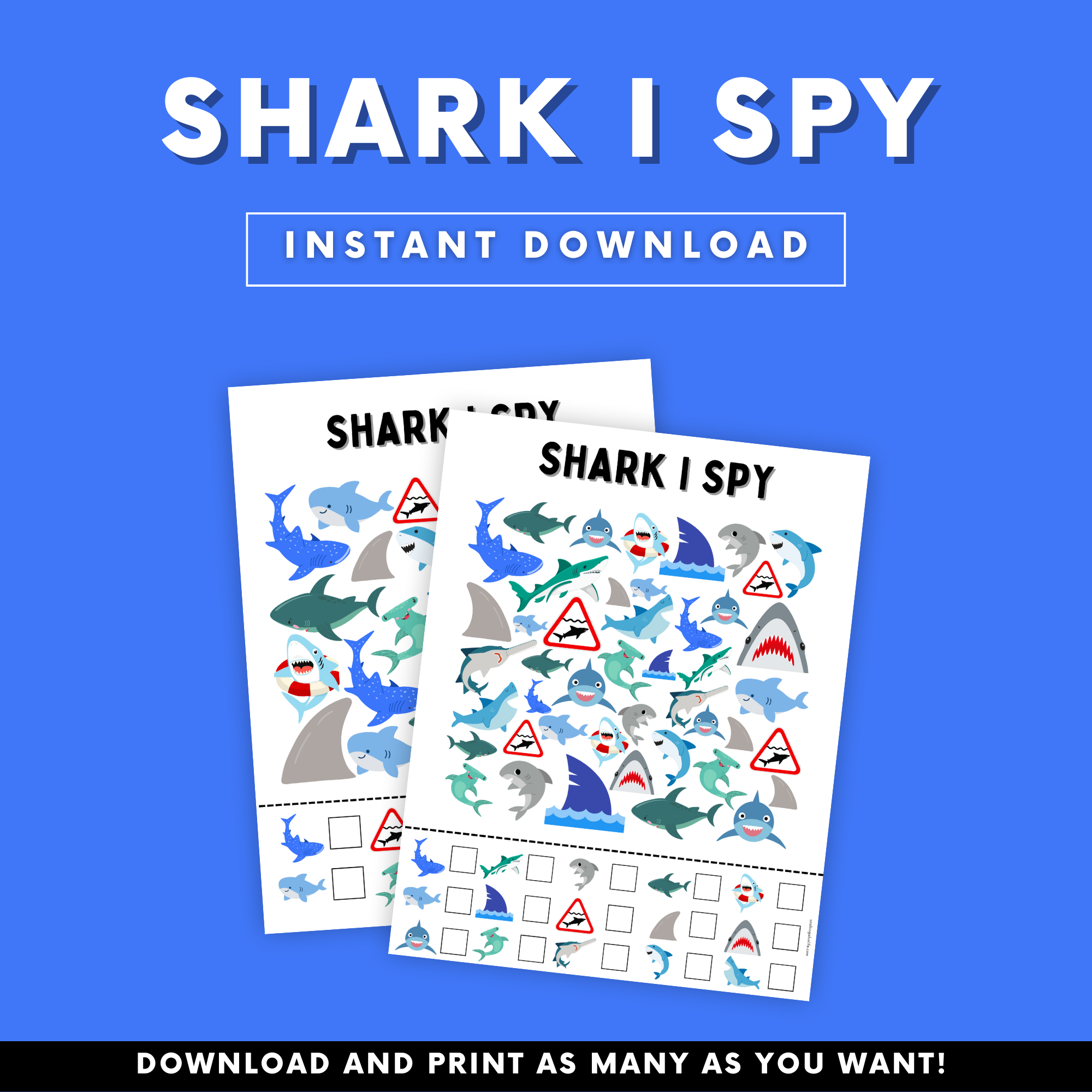 Shark I Spy Game - Simple Fun for Kids