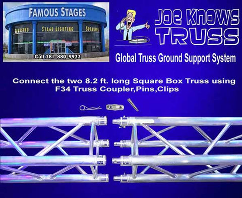Connect the 2 8.2 ft. Square Box Trusses