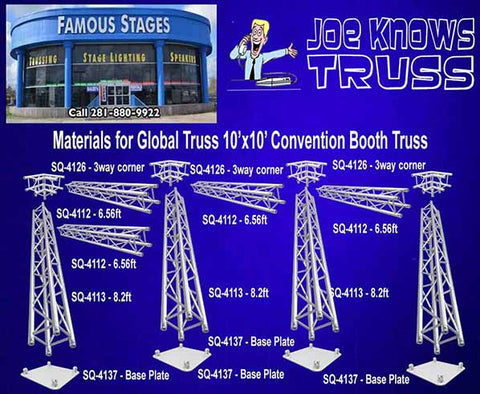 Global Truss Stage Trussing materials needed for the project