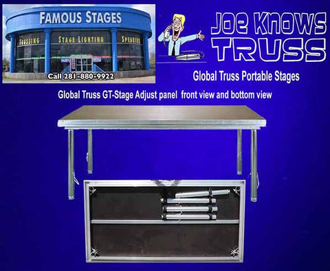 Global Truss GT-Stage Adjust front and bottom view