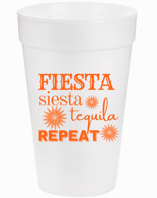 Fiesta Siesta Tequila Plastic Tumbler Cups