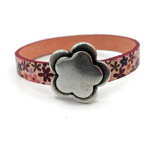 Daisy Flower Handmade Leather Bracelets