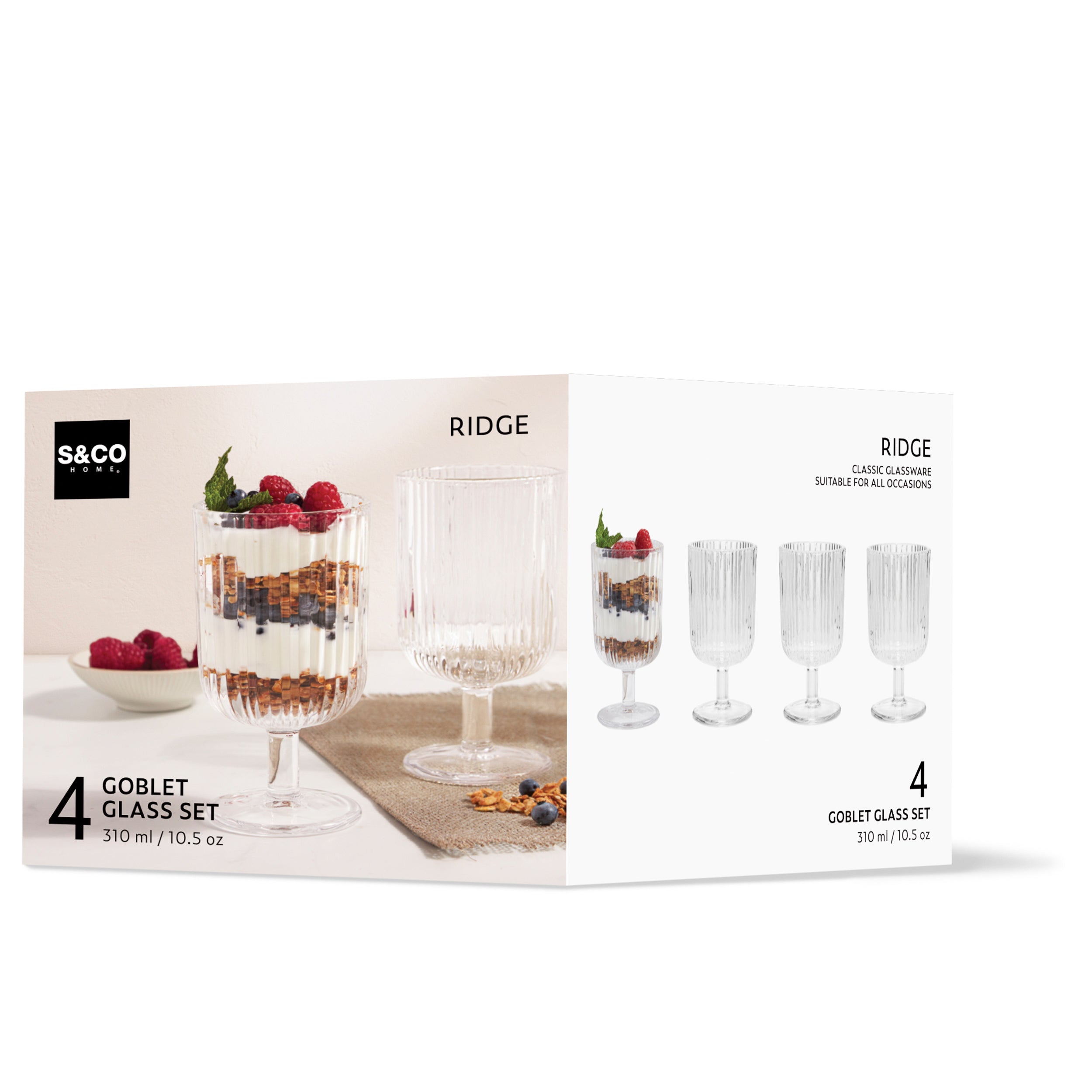 Ridge glass set (4)