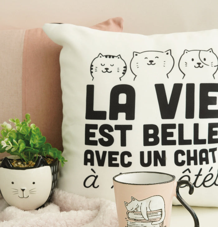 Coussins à texte||Text cushions