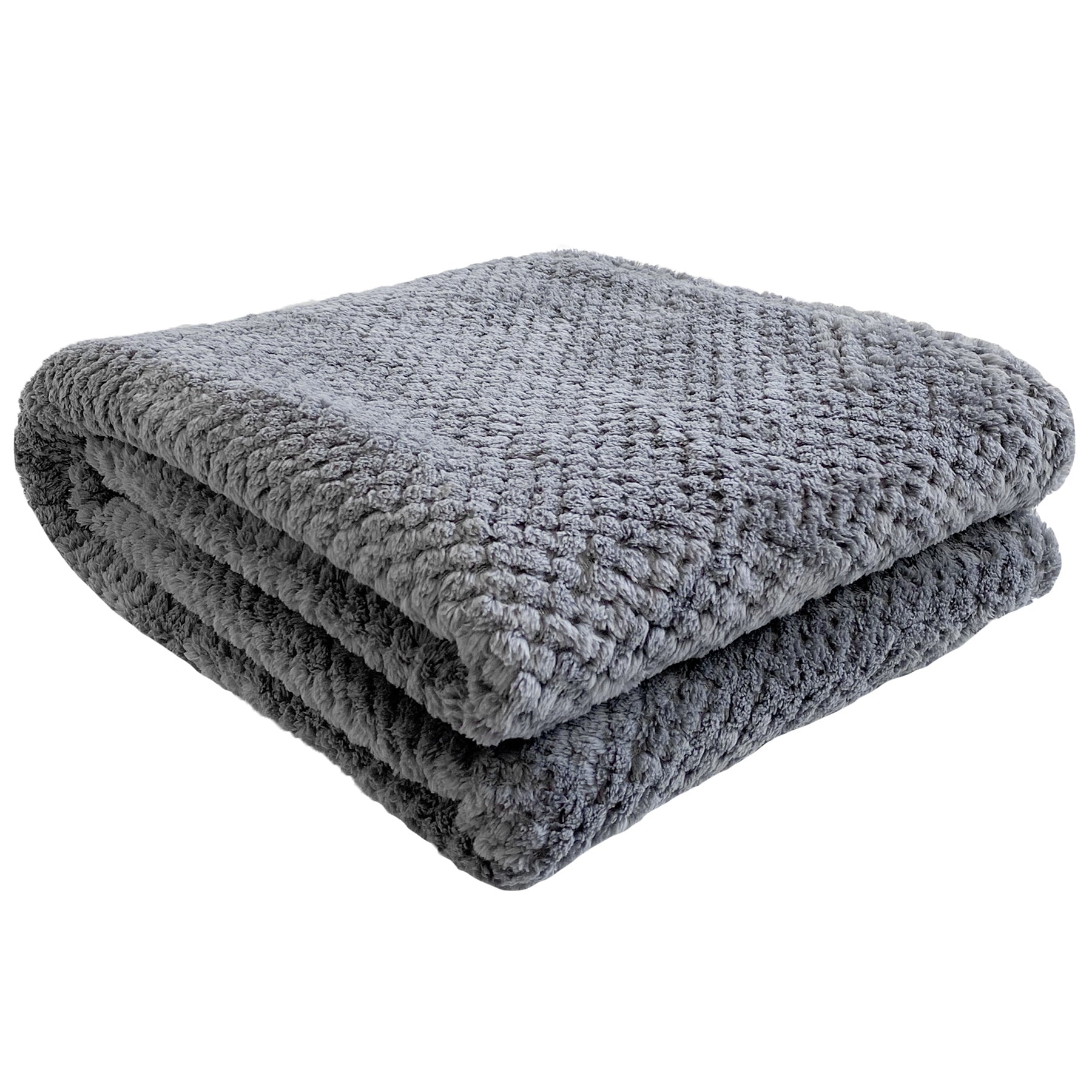 Kozy Throw - Textured Gray | Throws & cushions | Boutique Kozy