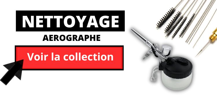 Fdit Brosse de nettoyage pour aérographe Kit d'outils de nettoyage