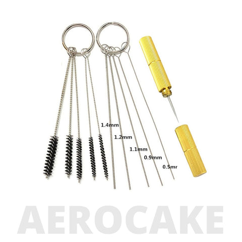 aiguilles et brosses nettoyage aérographe