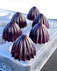purple airbrush chocolate candy