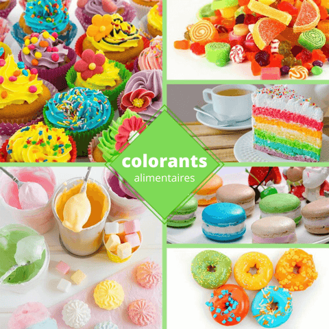 food coloring pastries and chocolates