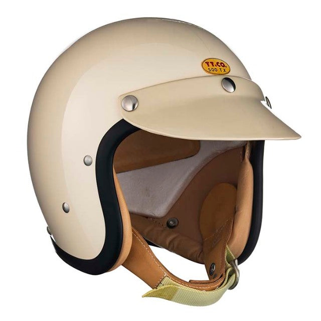 TT&CO. 500-TX FIRST 3/4 OPEN FACE MOTORCYCLE HELMET NOVELTY – TT