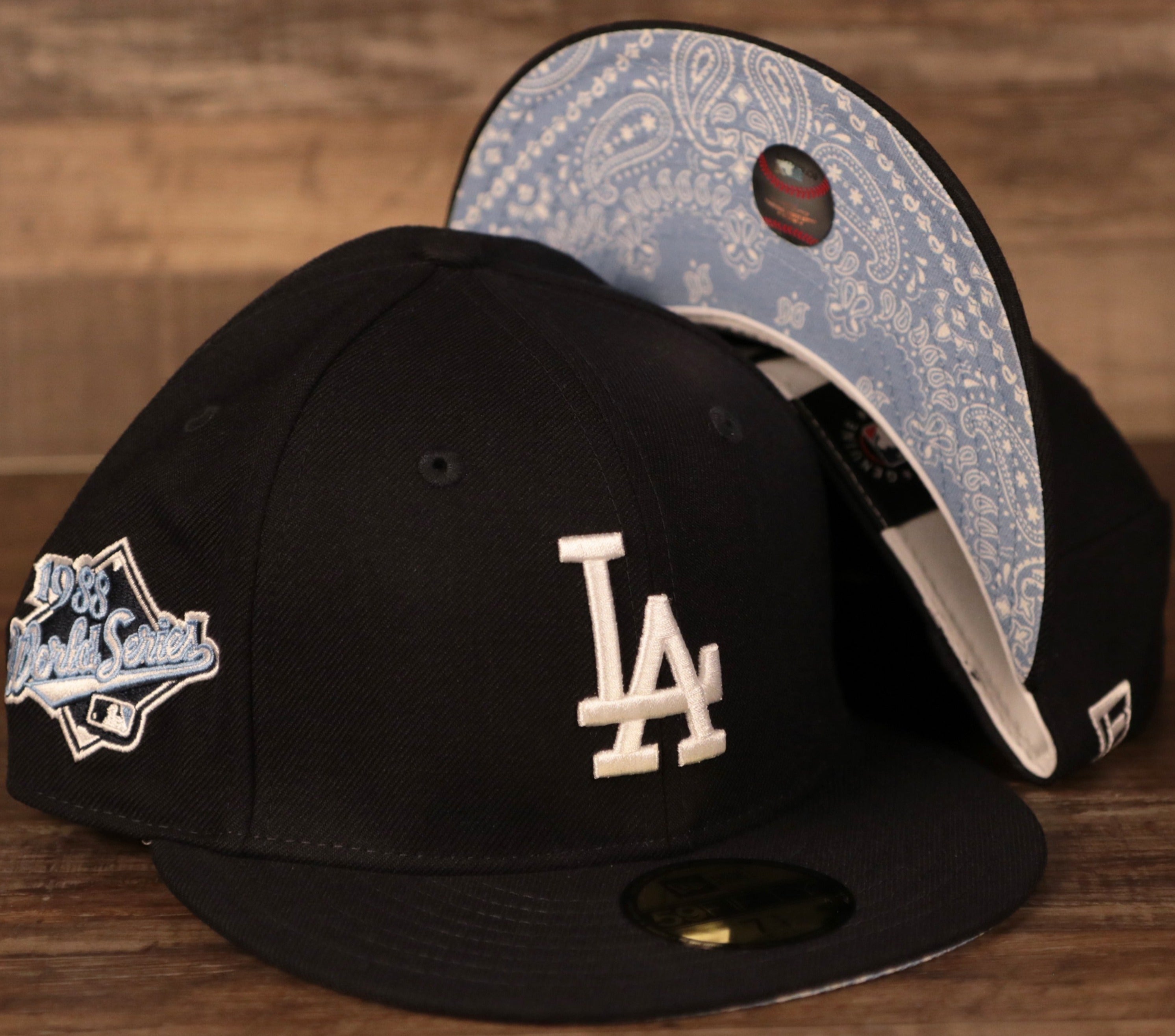 la dodgers light blue fitted