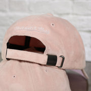 adjustable strap on the Golden State Warriors Microsuede Pink Adjustable Dad Hat