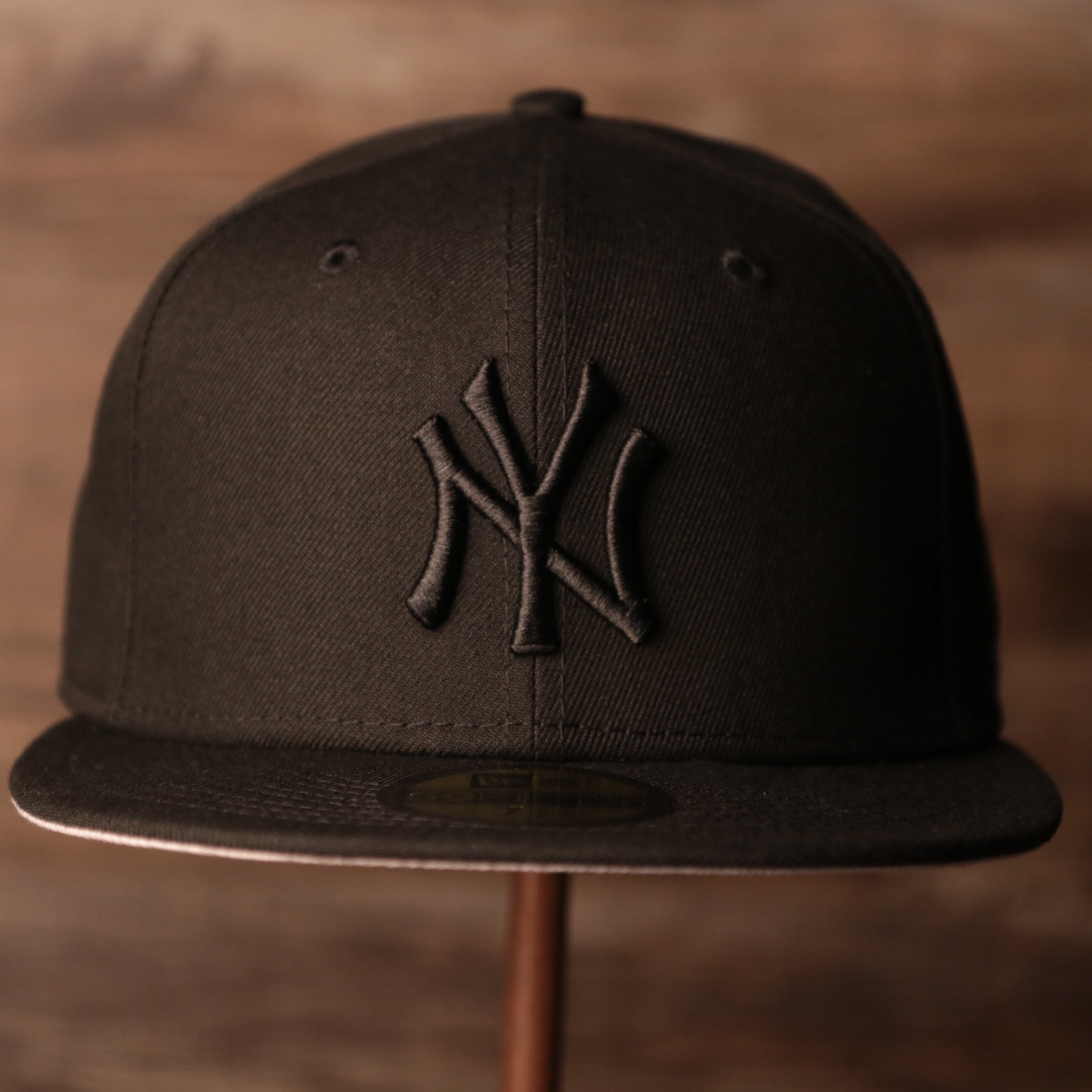 all black 59fifty hat