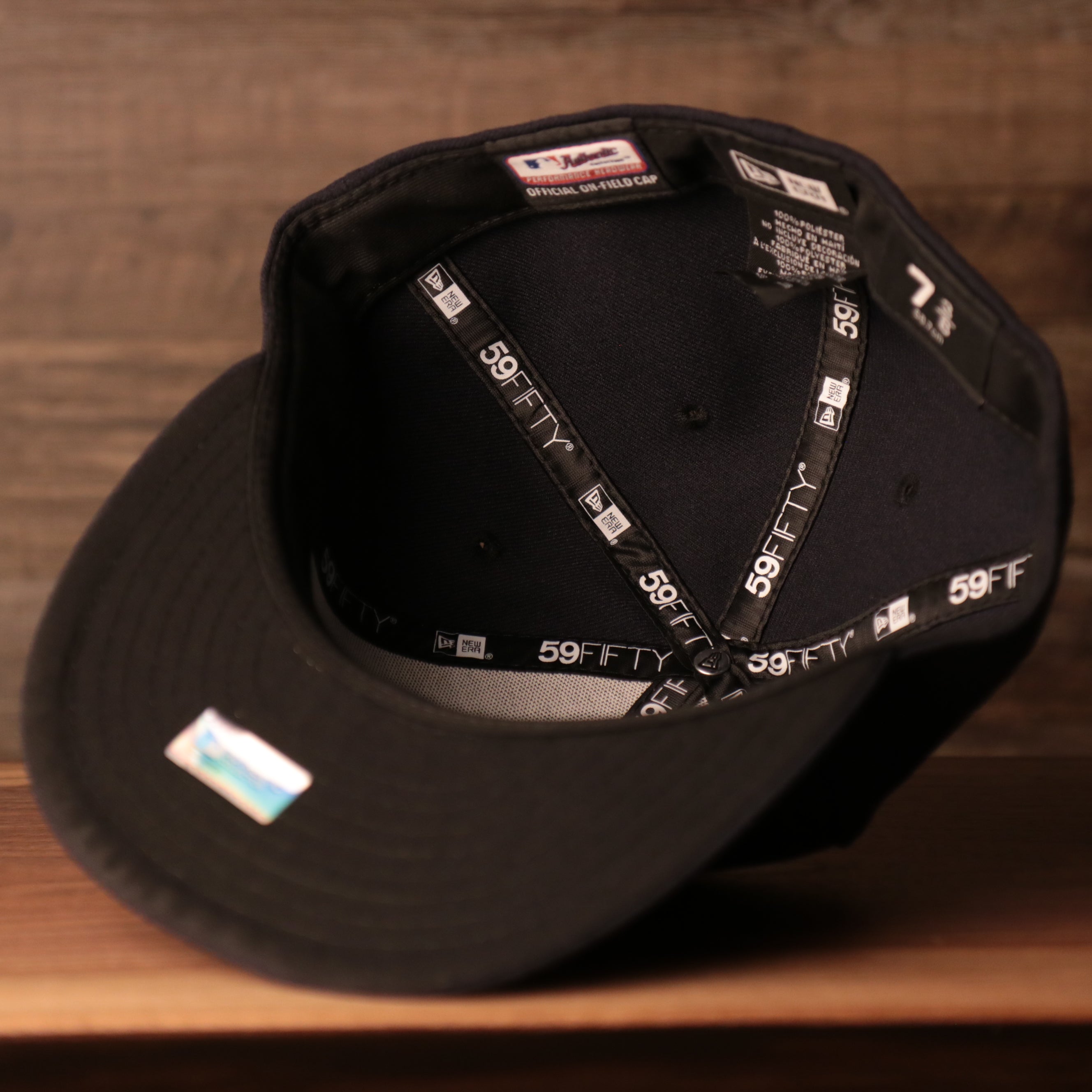 black under brim fitted