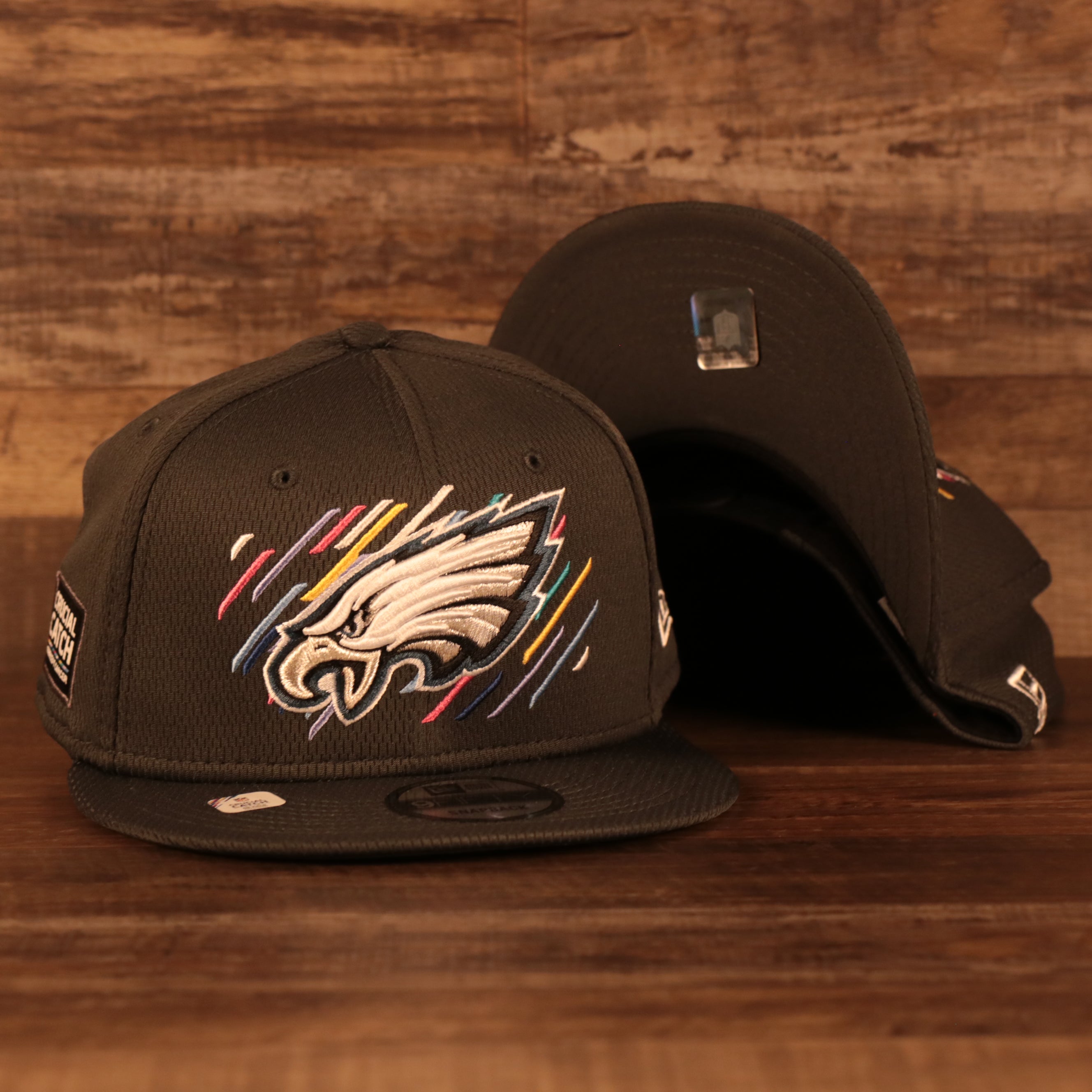 New Era Men's Philadelphia Eagles 2023 Crucial Catch Black 9Fifty