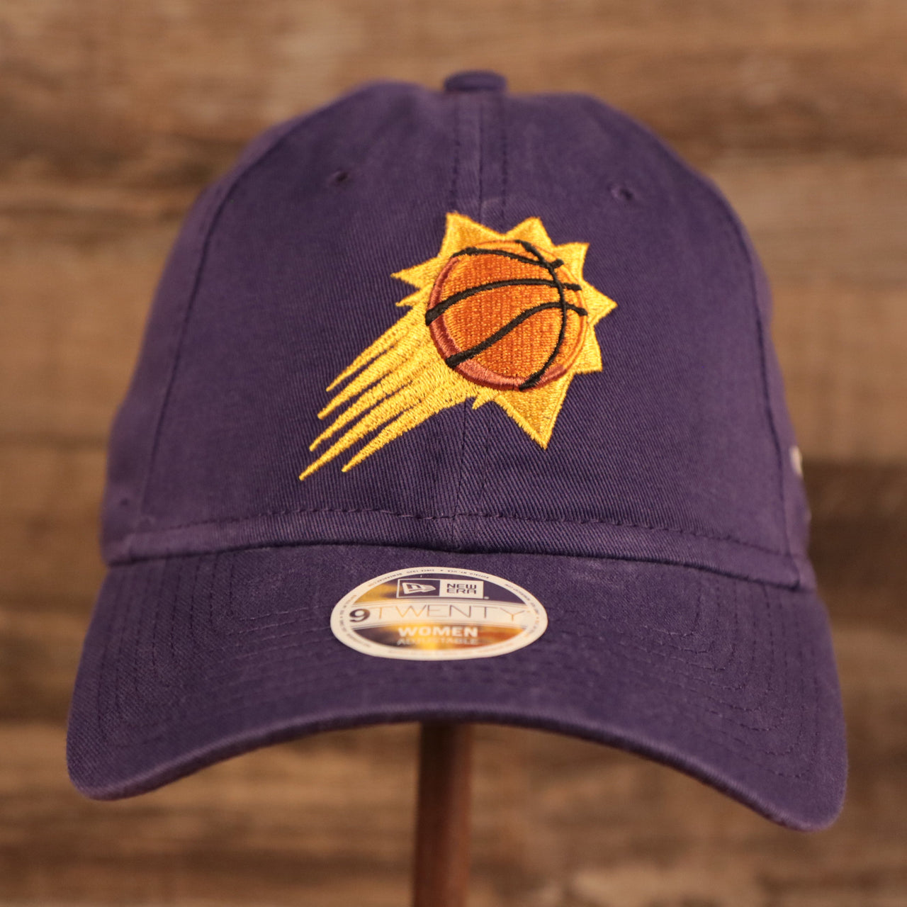 NEW ERA | PHOENIX SUNS | BASKETBALL WITH YELLOW SHINE PATCH FRONT | CORE CLASSIC | 9TWENTY WOMEN | DAD HAT | PURPLE | WOMEN OSFM