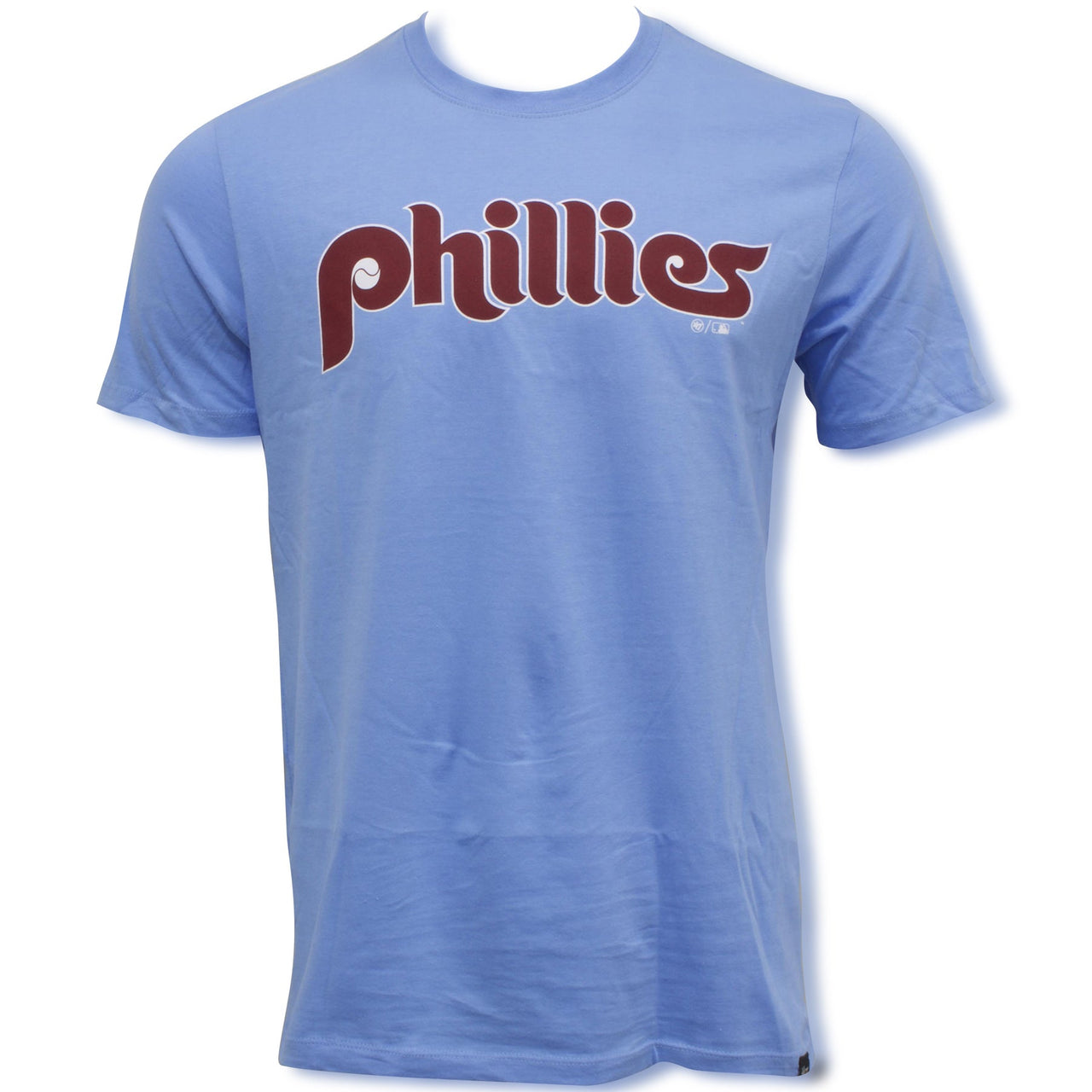 Philadelphia Phillies Retro Wordmark Light Blue T-Shirt