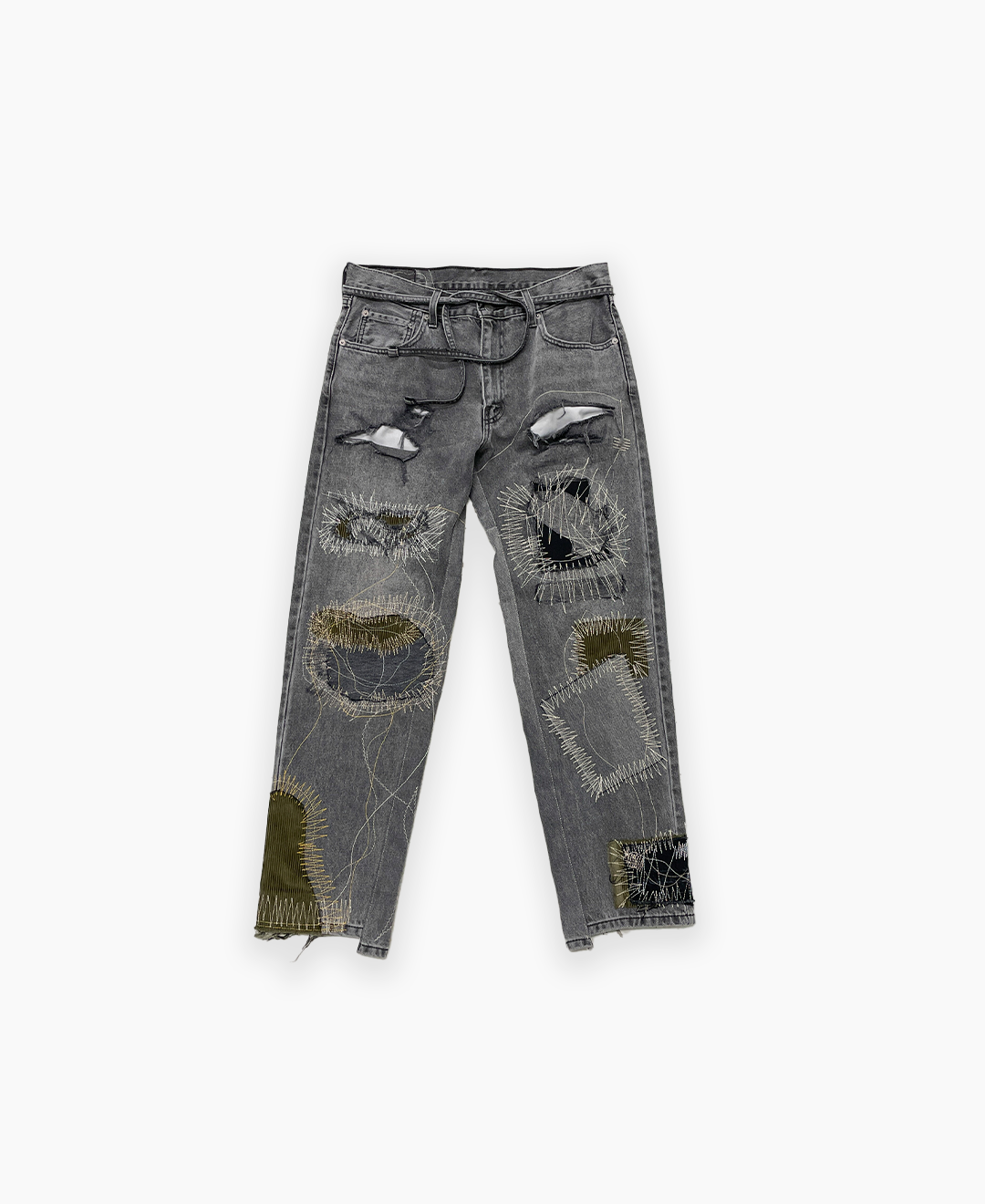 Billede af HEAVY REPAIR DENIM JEANS (DARK WASH)