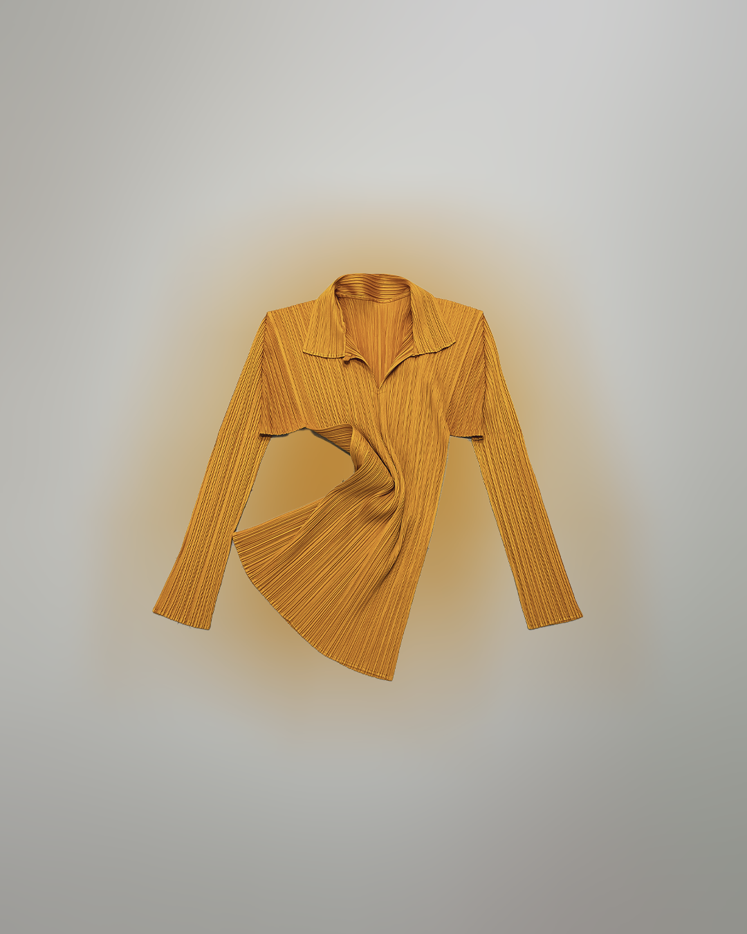 Billede af ISSEY MIYAKE PLEATS PLEASE YELLOW TOP