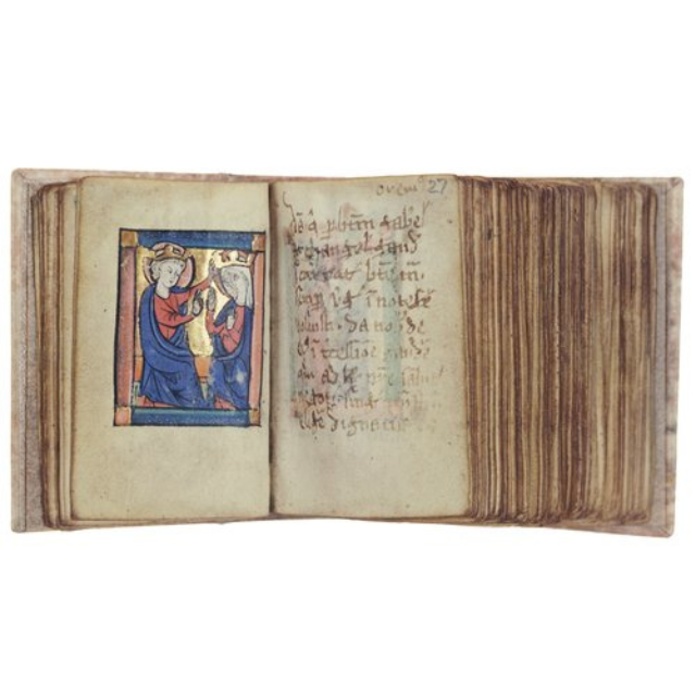 Miniature illuminated psalter, 13th Century - Juraster