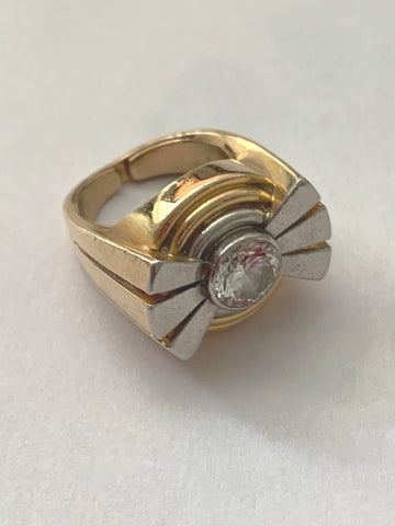 Image of Gold & diamond ring by Raymond Templier