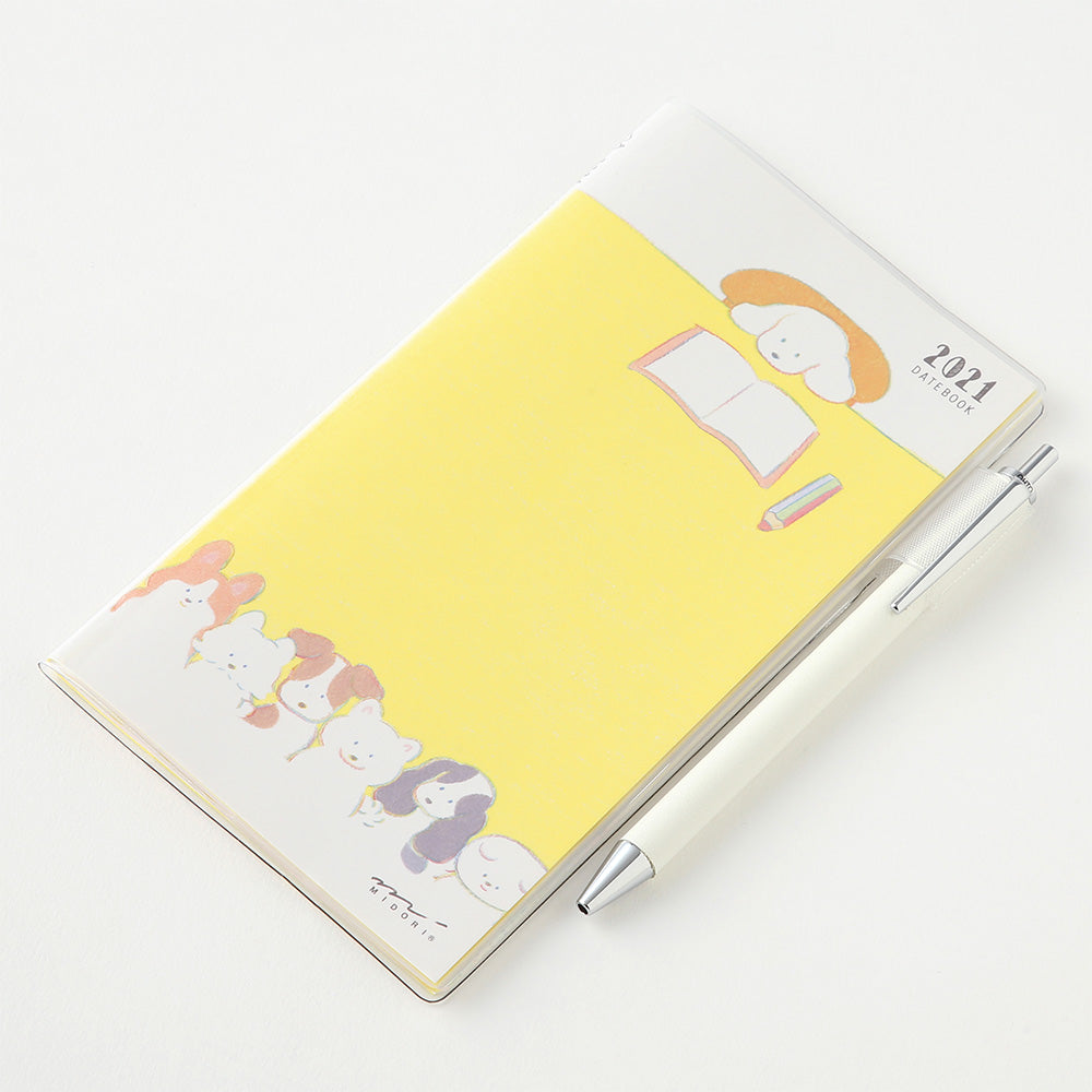 Midori 21 Pocket Diary Slim Dogs Vanness