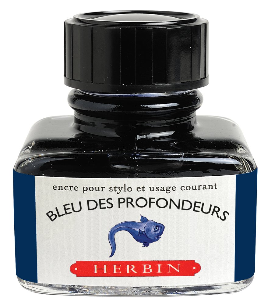 Jacques Herbin Ink - Bleu Nuit - Night Blue - Bottle 30ml