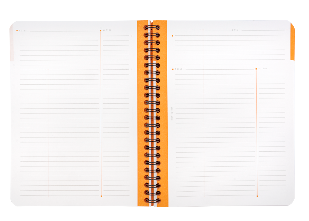 Bloc notes Rhodia - Orange - A4 21 x 31.8 cm - Bloc agrafé n°20